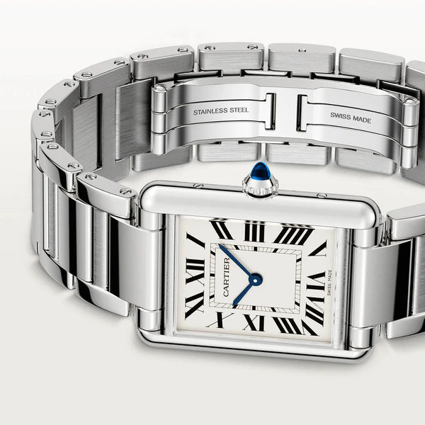 Cartier Tank Must on Steel Bracelet