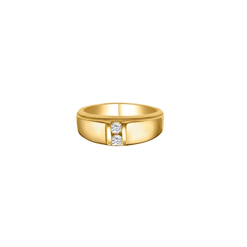 Cooper Jewelers 14kt Yellow Gold Diamond Men’s Wedding Band