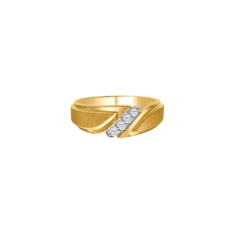 Cooper Jewelers 14kt Yellow Gold Diamond Men’s Wedding Band