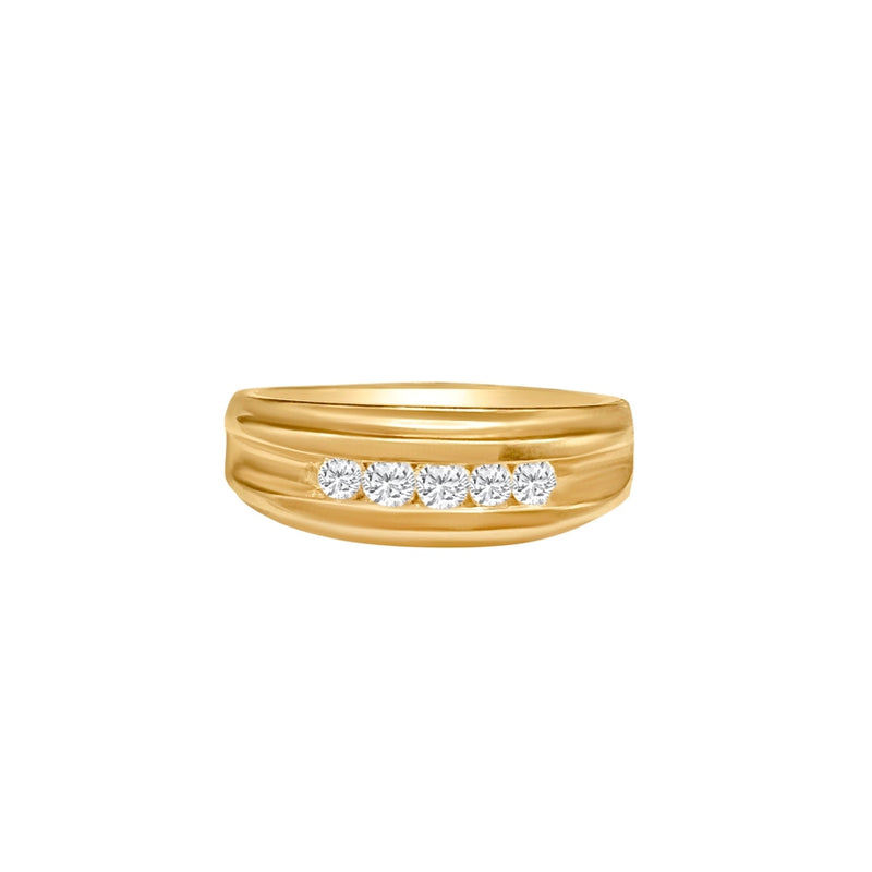 Cooper Jewelers 14kt Yellow Gold Diamond Wedding Band