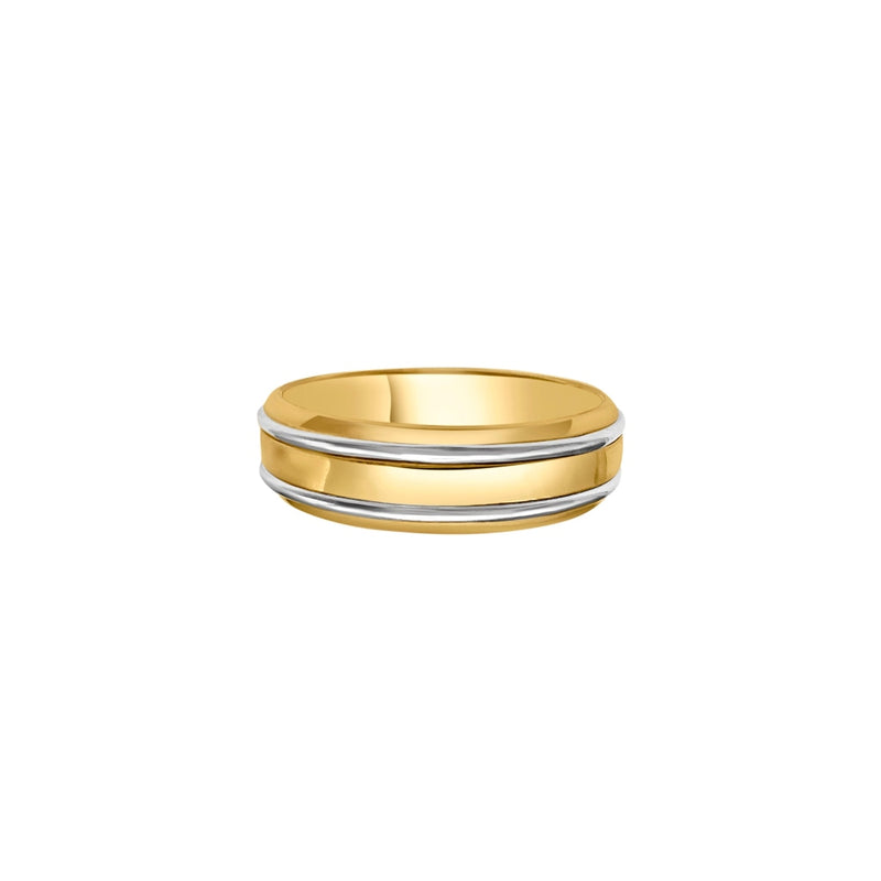 Cooper Jewelers Platinum And 18kt Yellow Gold Wedding Band